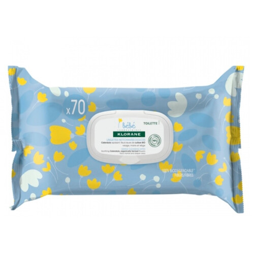 Klorane Klorane Baby 70 Gentle Cleansing Wipes