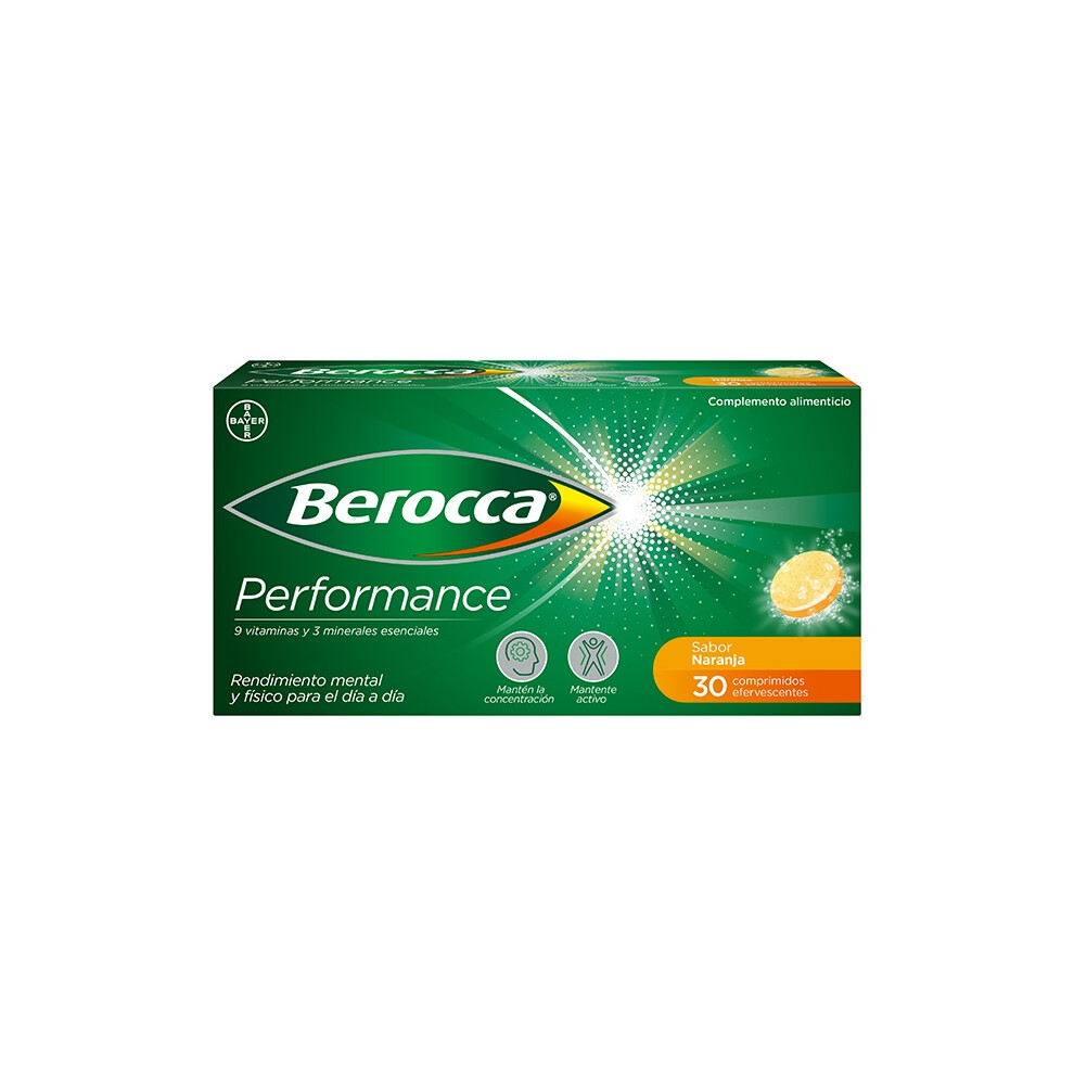 Berocca Performance 30 Effervescent Tablets Orange