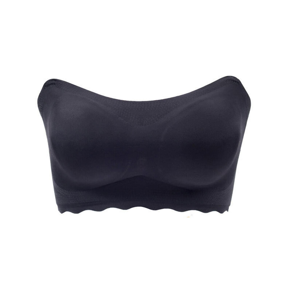 (Black, 5XL) Fabulous One Strapless Bra ,plus Size Strapless Invisible Pushl Up Bra (m-7xl Large,red, Black, Apricot) Up To 59% Er