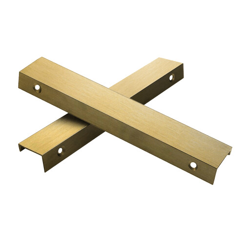 NES Home Nes Home Brushed Brass Handles for Vanity With Fixing (Pair) 1