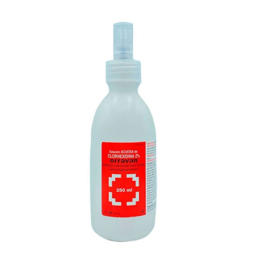 CLORHEXIDINA 2 % solución acuosa spray 250 ml