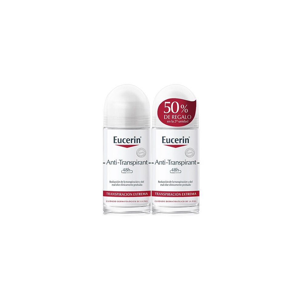 Eucerin Anti-Transpirant Deodorant Roll-On 2x50ml