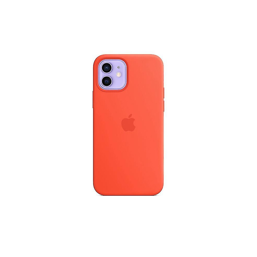 (Orange) Silicone Phone Case With Magsafe For Iphone 14, 14 Plus, 14 Pro