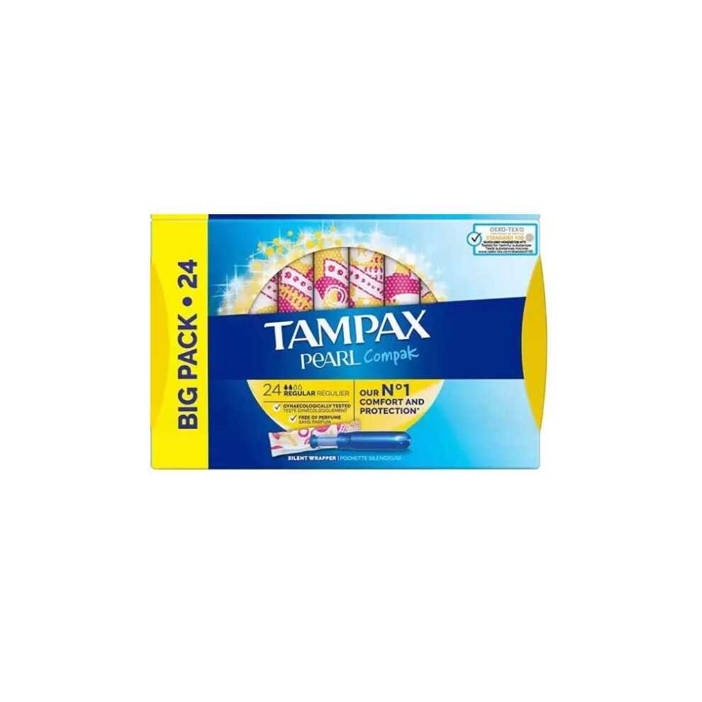 Tampax Pearl Compak Regular Pack Of 24