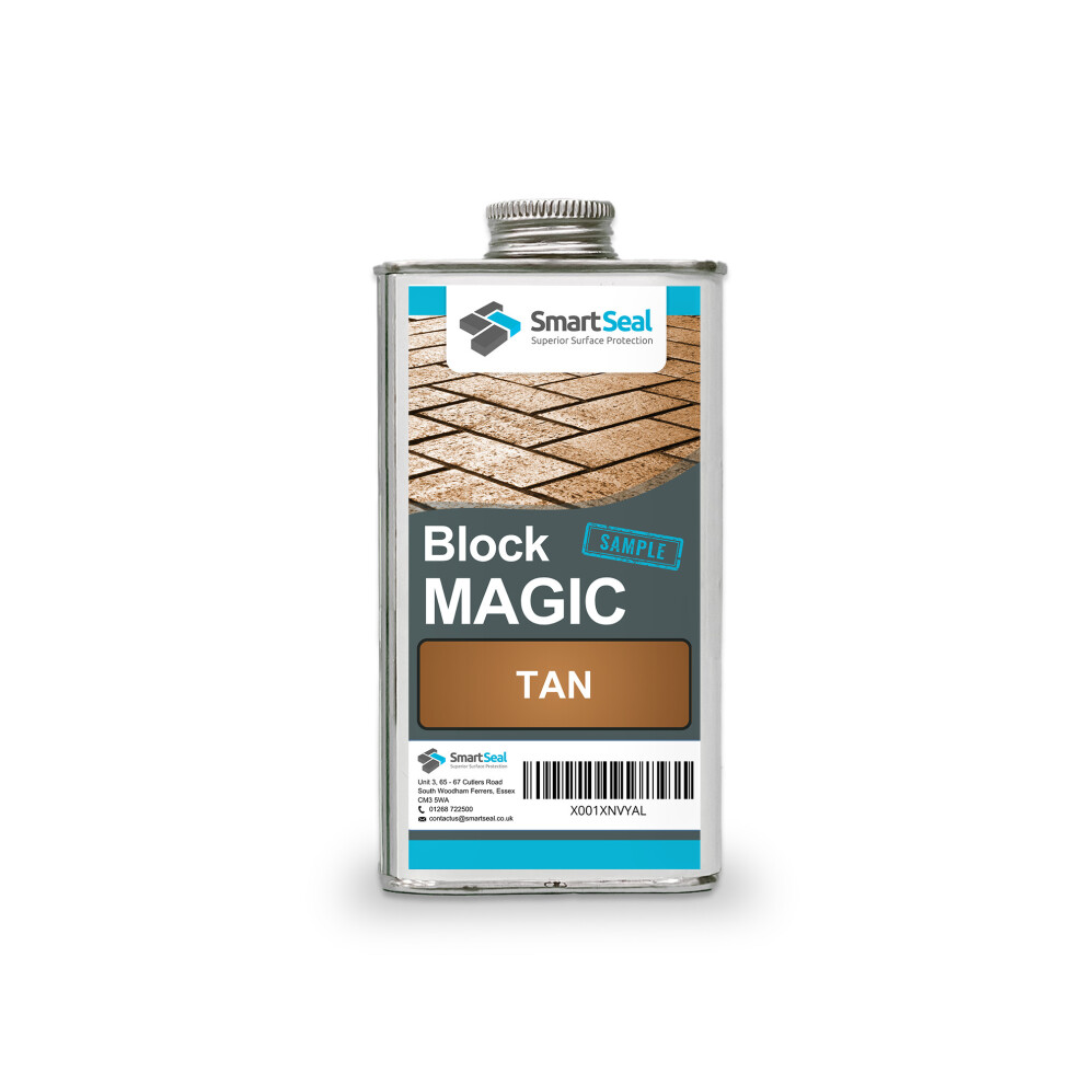(Tan, 150ML Sample) Smartseal Block Magic - Re-Colouring Block Paving Sealer. Superior to Concrete Paint, Transform Old Driveways - Easy to Apply