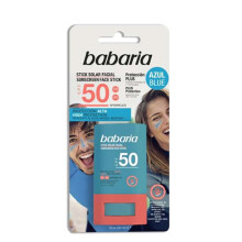Aurinkosuoja - BABARIA - Sininen Stick - SPF 50 - 20 gr - Vegaaninen - UV-suoja