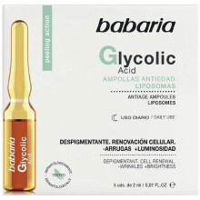 Anti-Aging Ampullen - BABARIA - Glycolzuur - 5 Eenheden - 2 ml - Zonder Parabenen