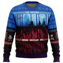(8, XL) Stranger Things Ugly Christmas Sweater Christmas Sweater Gift Santa Claus Pullover Men 3d Sweatshirt And Top Autumn And Winter C