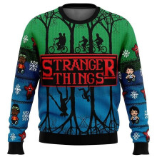 (9, XXXXL) Stranger Things Ugly Christmas Sweater Christmas Sweater Gift Santa Claus Pullover Men 3d Sweatshirt And Top Autumn And Winter C