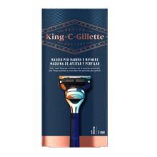 Maquinilla de afeitar - GILLETTE - King Shave &amp; Edging - 1 Pieza - Comodidad óptima - Para hombre