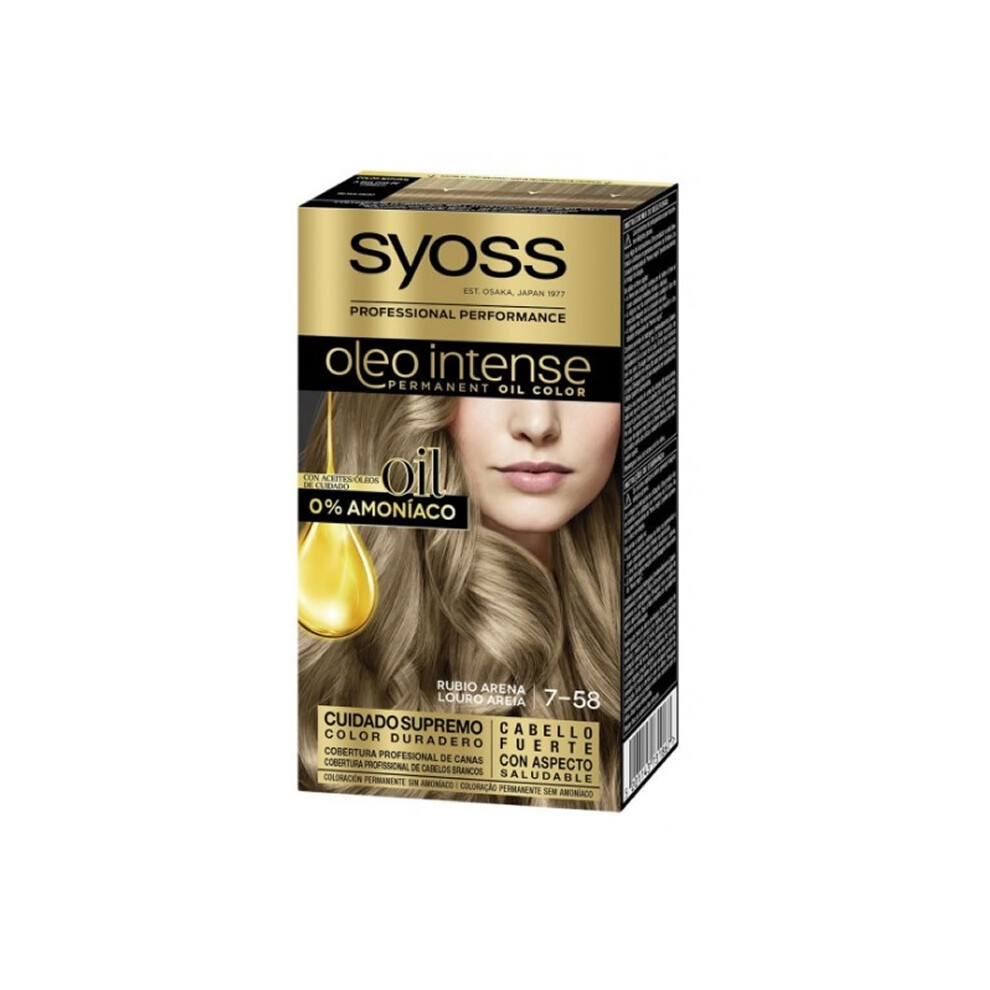 Syoss Oleo Intense Permanent Hair Color 7-58 Sand Blonde
