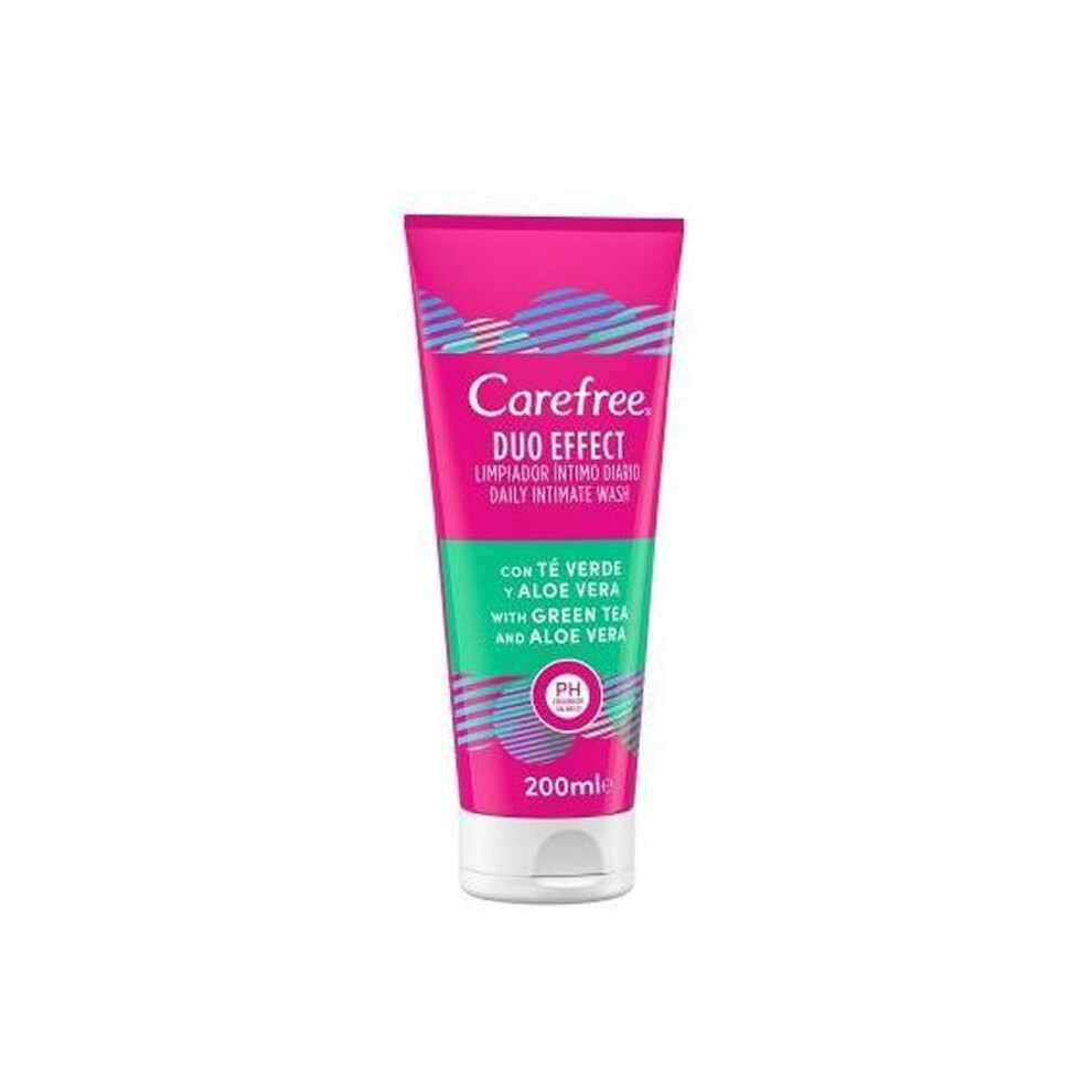 Carefree Green Duo Effect Intimate Cleanser Tea & Aloe Vera 200Ml