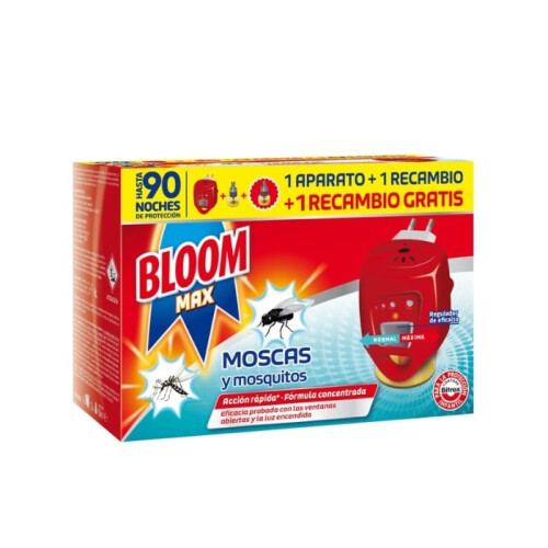 Bloom Max Flies & Mosquitoes 1 Electric Device + 2 Refill