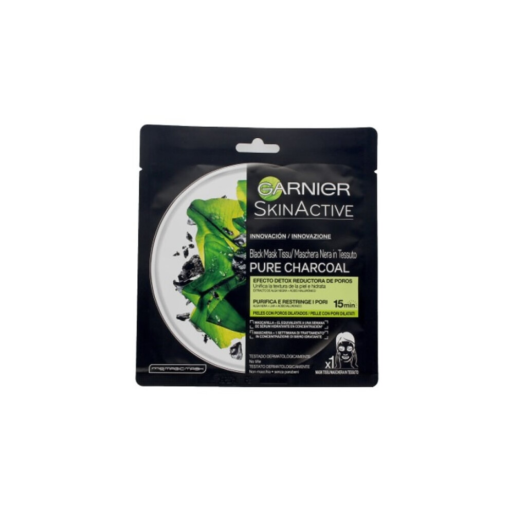 Garnier Black Skinactive Mask Tissu Pure Charcoal 1 Unit