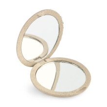 BETER Miroir Double Sac Pliable – Fibre Naturelle Beige x4