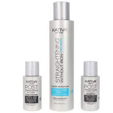 Traitement Capillaire - Kativa - Lissant Keratin - Anti-frizz - 3 pcs - Tous types de cheveux