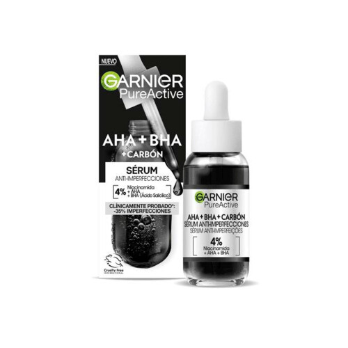 Garnier Garnier Pure Active Aha Bha Carbón Sérum Anti-Imperfecciones 30ml