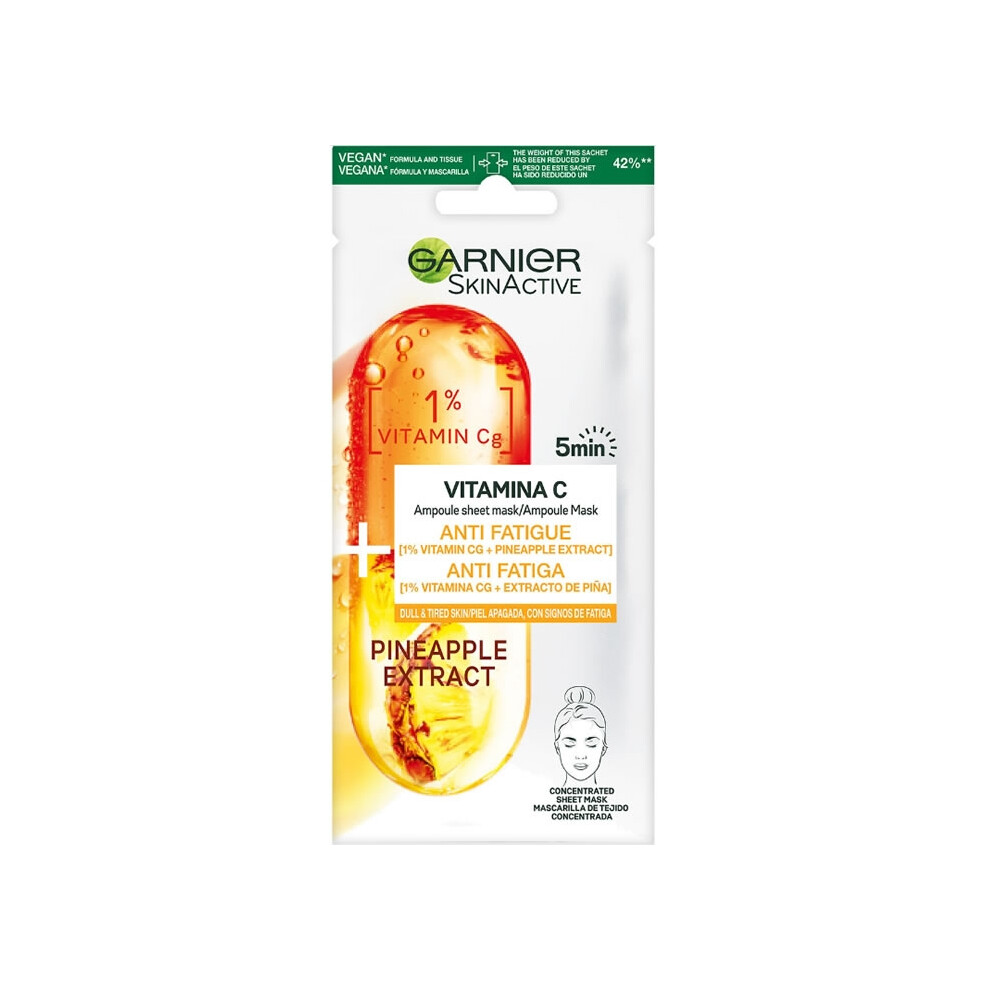 Garnier SkinActive Pineapple Extract Anti-Fatigue Face Mask 1 Unit