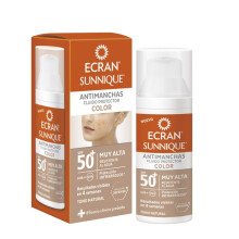 Fluido Solare - Sunnique - Colore Schermo - SPF 50+ - 50 ml - Anti-Macchie