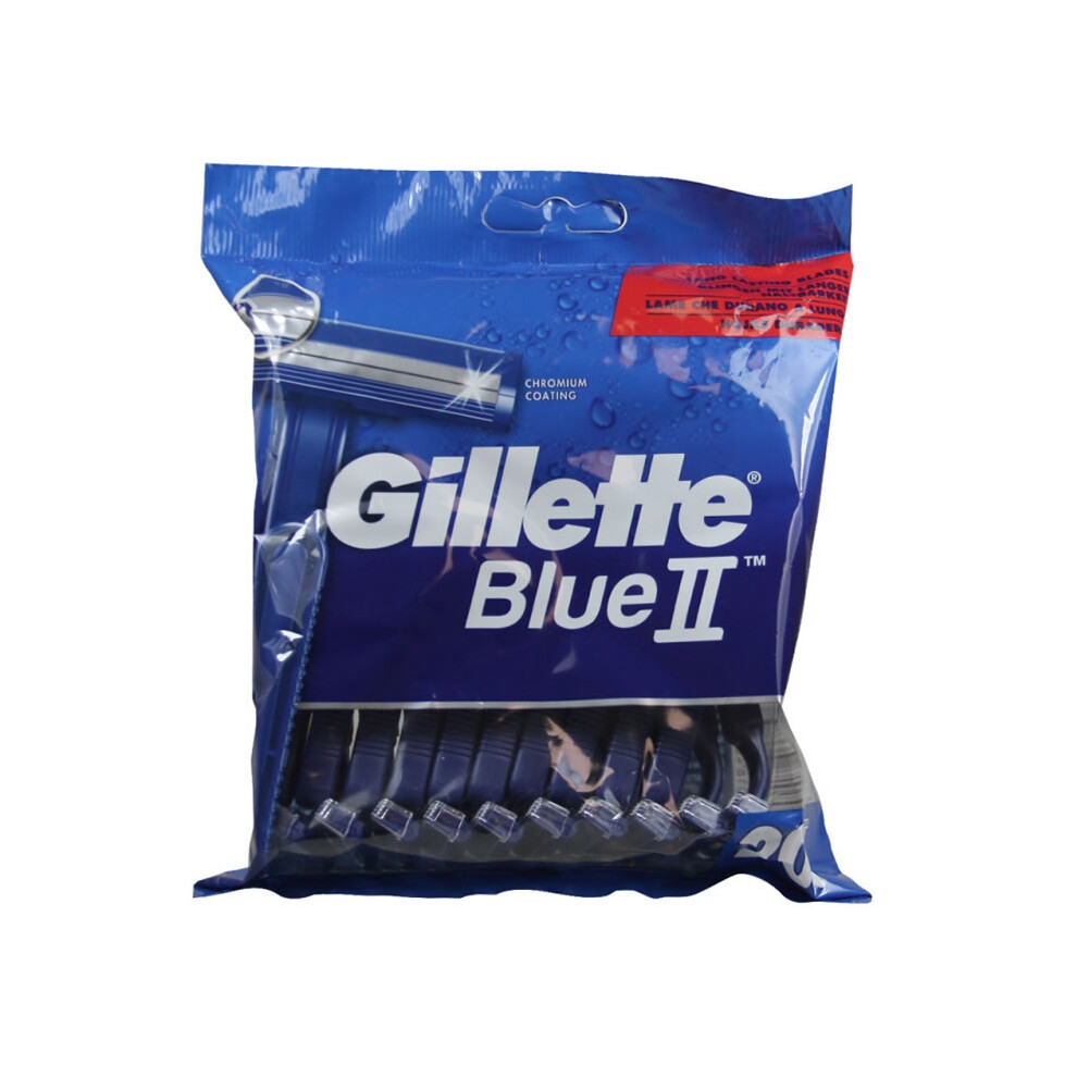 Gillette Blue II Disponsable Razors 20 Units