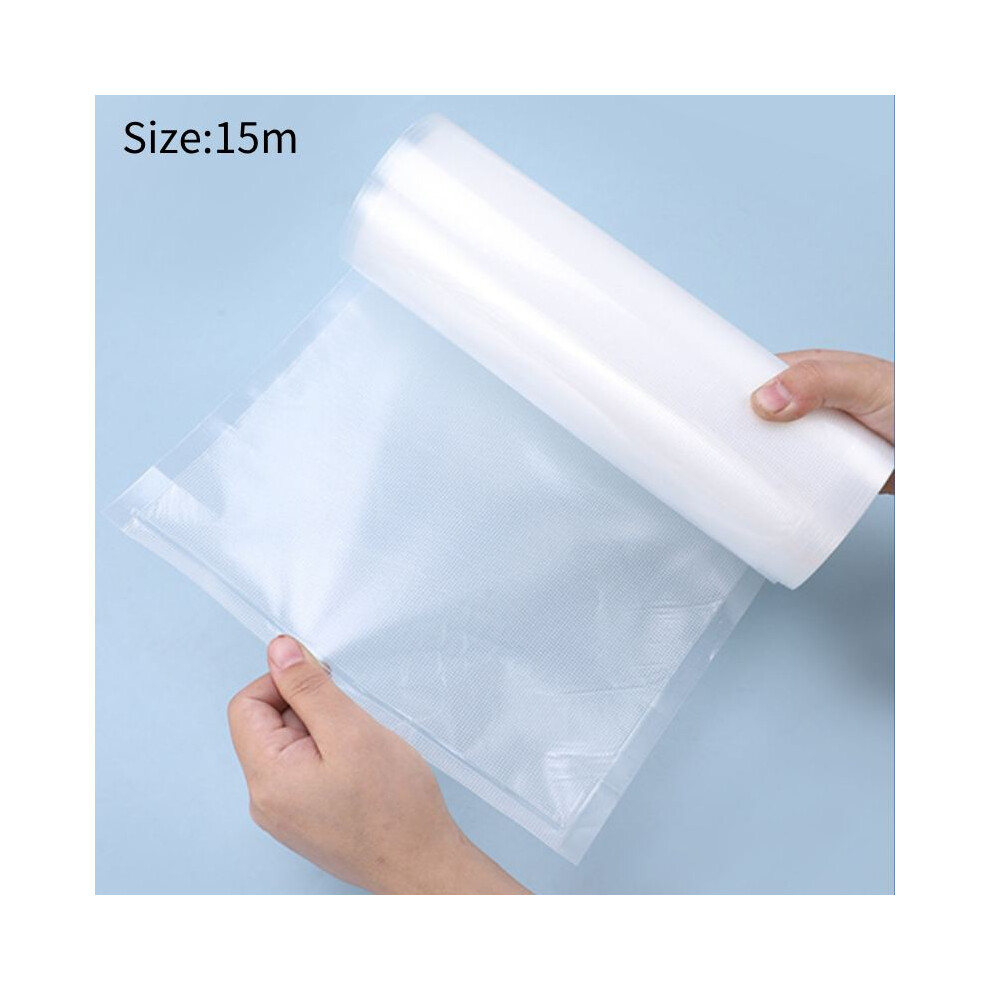 (15 M) Sealer Food Vacuum Rolls Storage Bags 28 Cm Durable Material Freshness Kitchen