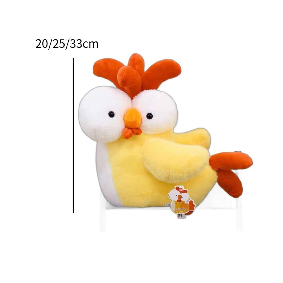 20cm 7.87in Stuffed Chicken Animal Toy Big Eyes Chick Plush Doll Pp Cotton Filling Plushie on OnBuy