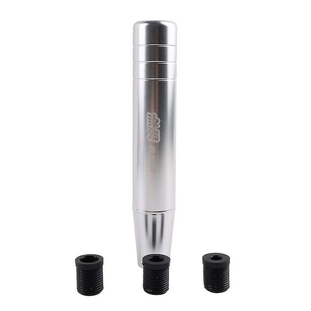 (18Cm ) Aluminum Alloy Mugen Gear Shift Knob 13Cm And 18Cm Extended Long Manual Transmission Gear Stick Lever Shifter Knob-13Cm Silver/Black
