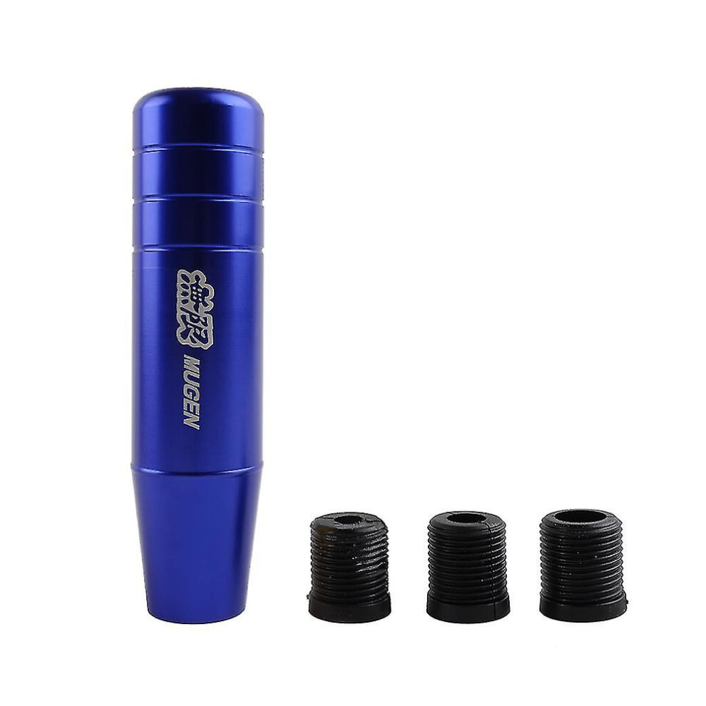 (13Cm ) Aluminum Alloy Mugen Gear Shift Knob 13Cm And 18Cm Extended Long Manual Transmission Gear Stick Lever Shifter Knob-13Cm Blue/Black