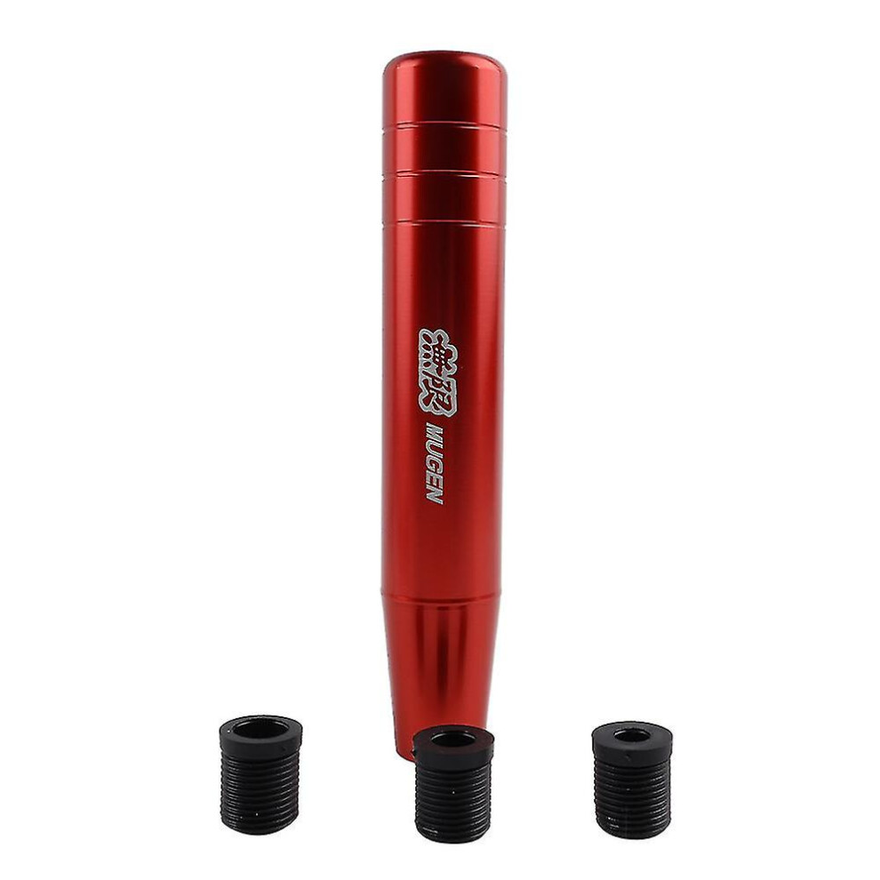 (18Cm ) Aluminum Alloy Mugen Gear Shift Knob 13Cm And 18Cm Extended Long Manual Transmission Gear Stick Lever Shifter Knob-13Cm Red/Black