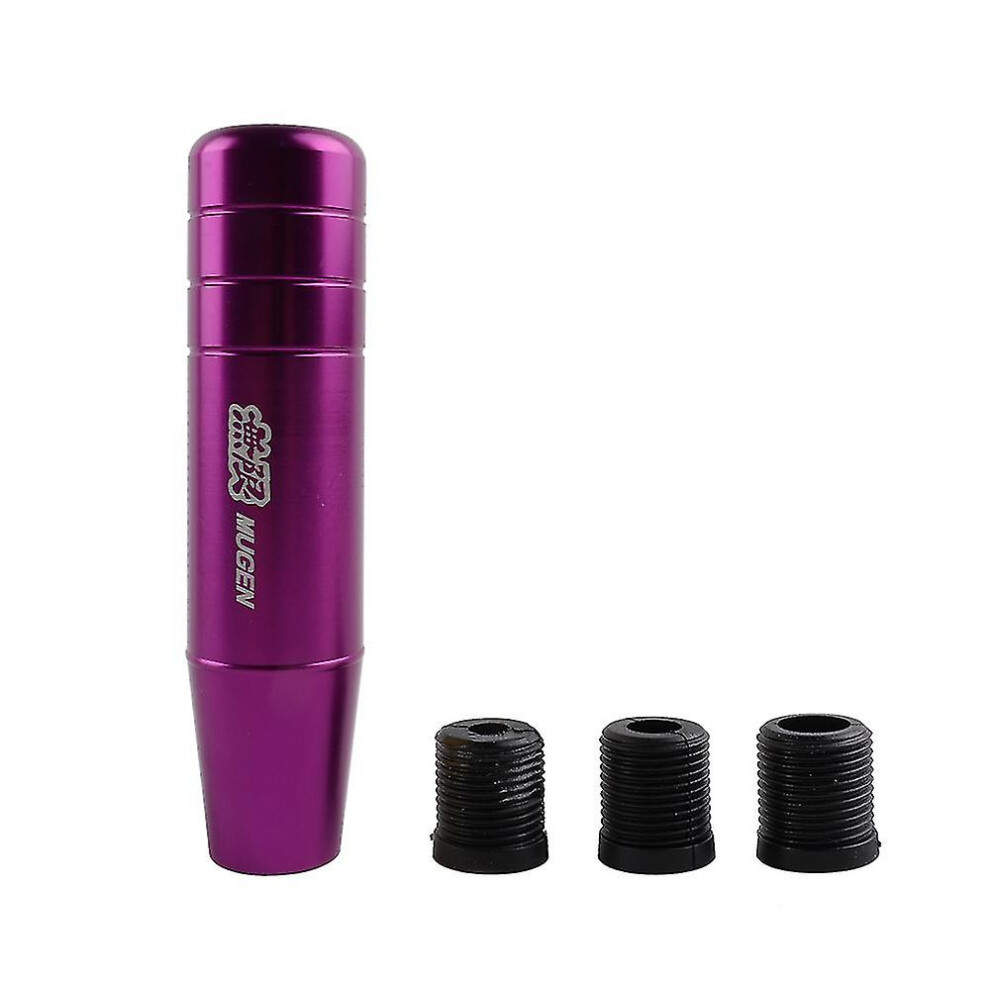 (13Cm ) Aluminum Alloy Mugen Gear Shift Knob 13Cm And 18Cm Extended Long Manual Transmission Gear Stick Lever Shifter Knob-13Cm Purple/Black