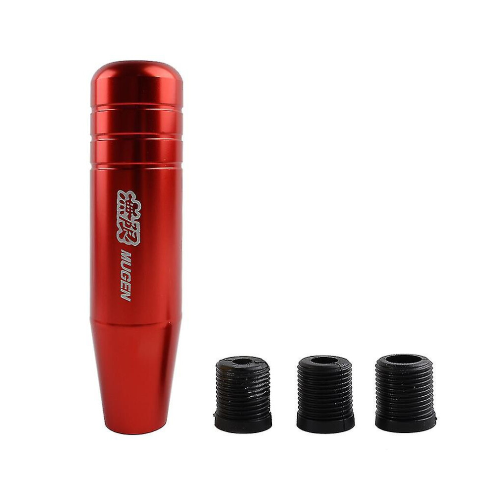 (13Cm ) Aluminum Alloy Mugen Gear Shift Knob 13Cm And 18Cm Extended Long Manual Transmission Gear Stick Lever Shifter Knob-13Cm Red/Black
