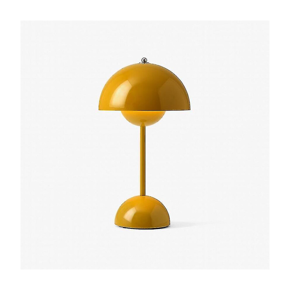 (Green, Dark Green) Nordic Mushroom Night Light Led Flower Bud Table Lamp Usb Bedside Wedding Room Desk Simple Decoration Bedroom Modern