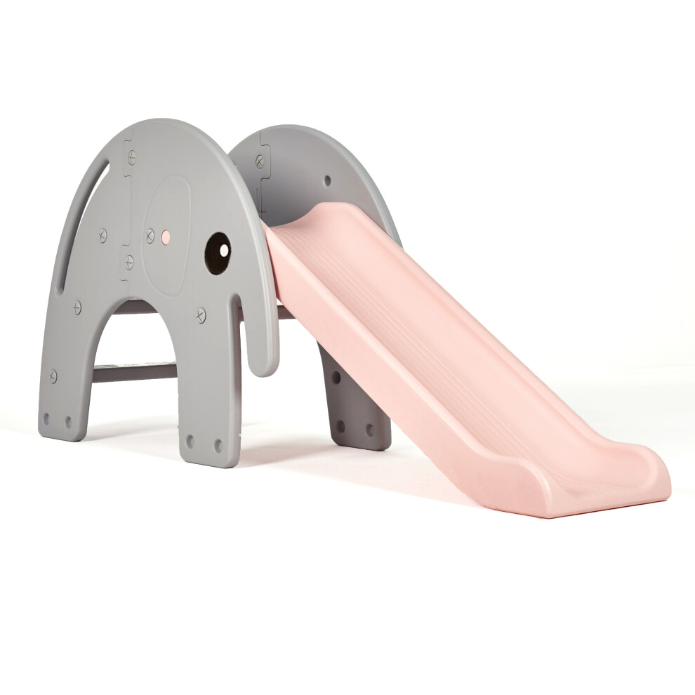 (Pink) Kids Slide, Outdoor Indoor Elephant Slide