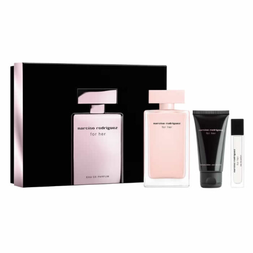 Narciso Rodriguez Narciso Rodriguez For Her Eau De Perfume Spray 100ml Set 3 Pieces