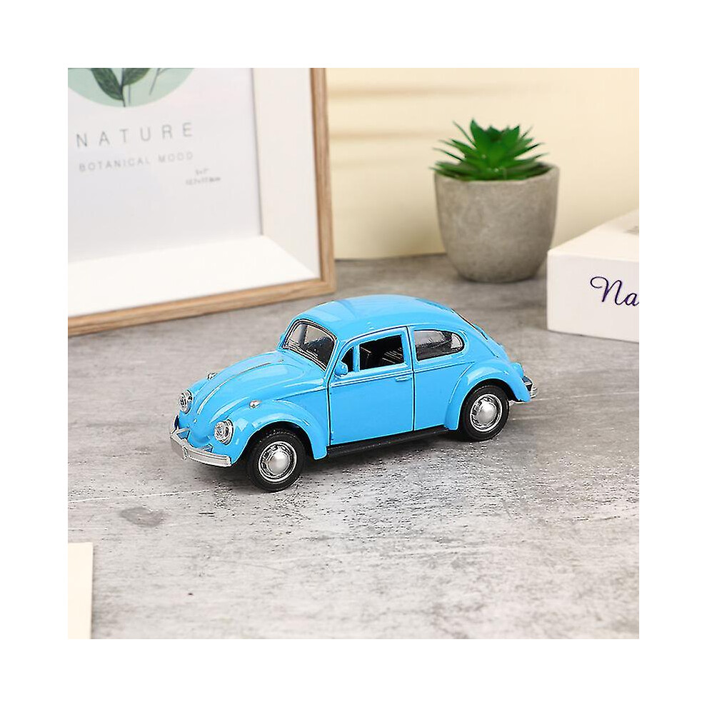 (Blue) Retro Beetle Diecast Pull Back Car Model Toy For Children Gift Decor Figurines-image-OPC-PDXRFPG-NEW