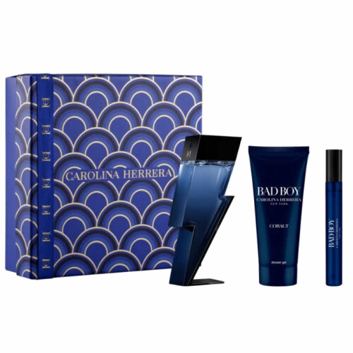 Carolina Herrera Carolina Herrera Bad Boy Cobalt Eau De Perfume Spray 100ml Set 3 Pieces