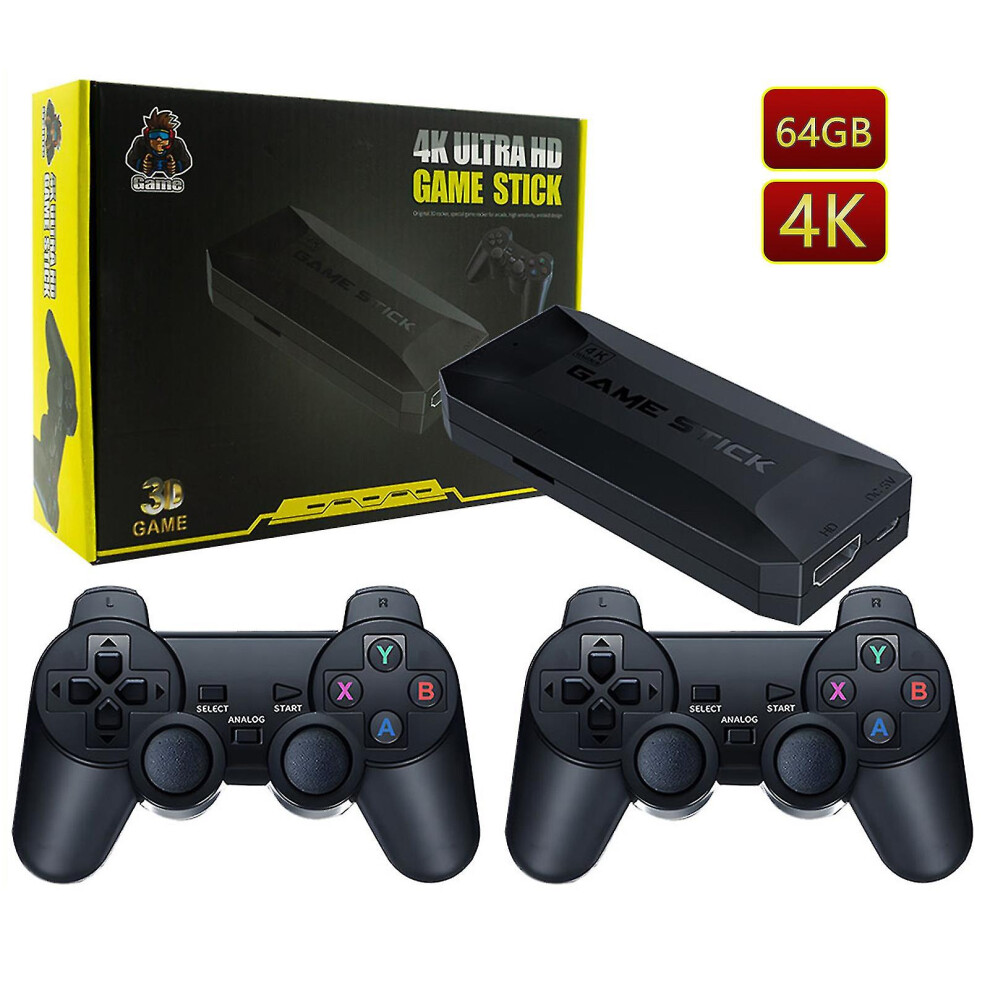 (64G) Retro Game Console Tv 4k Hd Output Home Games Console Stick Video Gaming Consoles