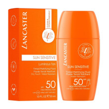 Lancaster Sun Sensitive Fluide Matifiant Teinté SPF50 – Haute Protection & Effet Peau Parfaite 30 ml
