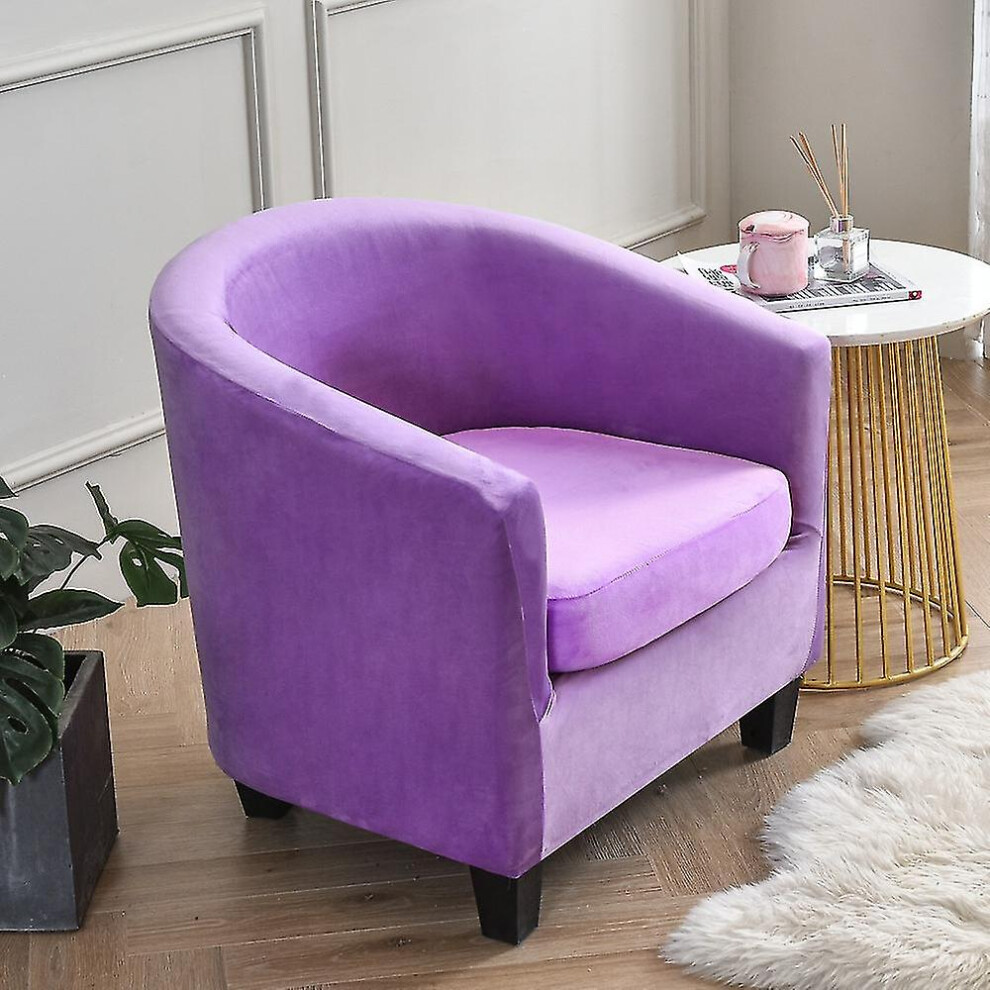 ( Purple) Armchair Chair Sofa Cover Living Room Chair Seat Slipcover Light/Purple