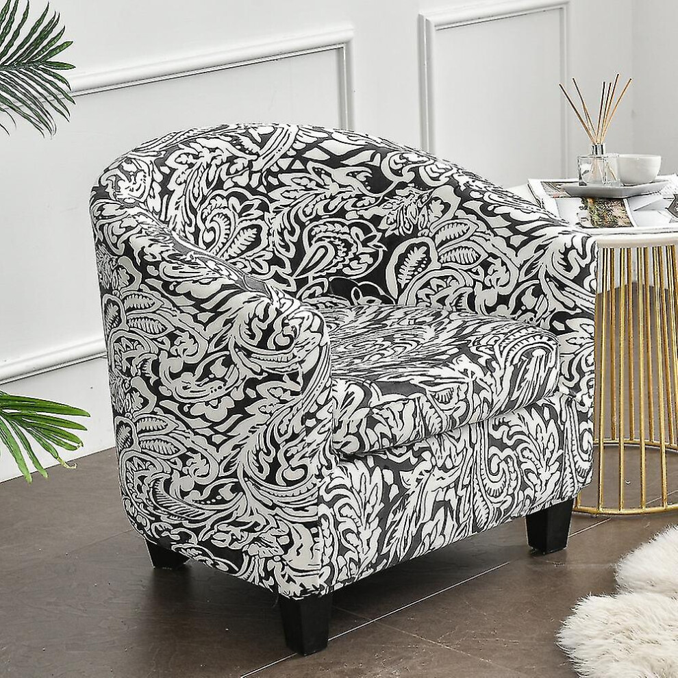 (Pteris ) Armchair Chair Sofa Cover Living Room Chair Seat Slipcover Gray