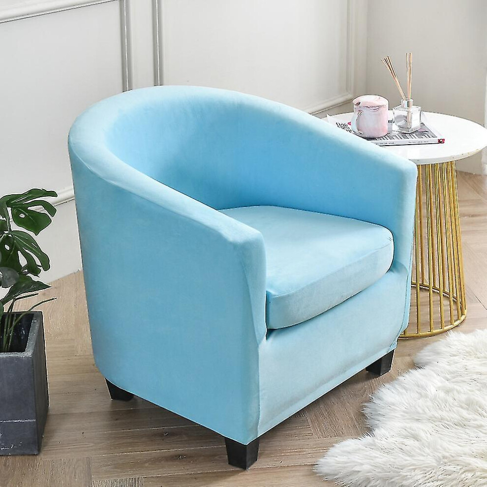 (Lake Blue) Armchair Chair Sofa Cover Living Room Chair Seat Slipcover