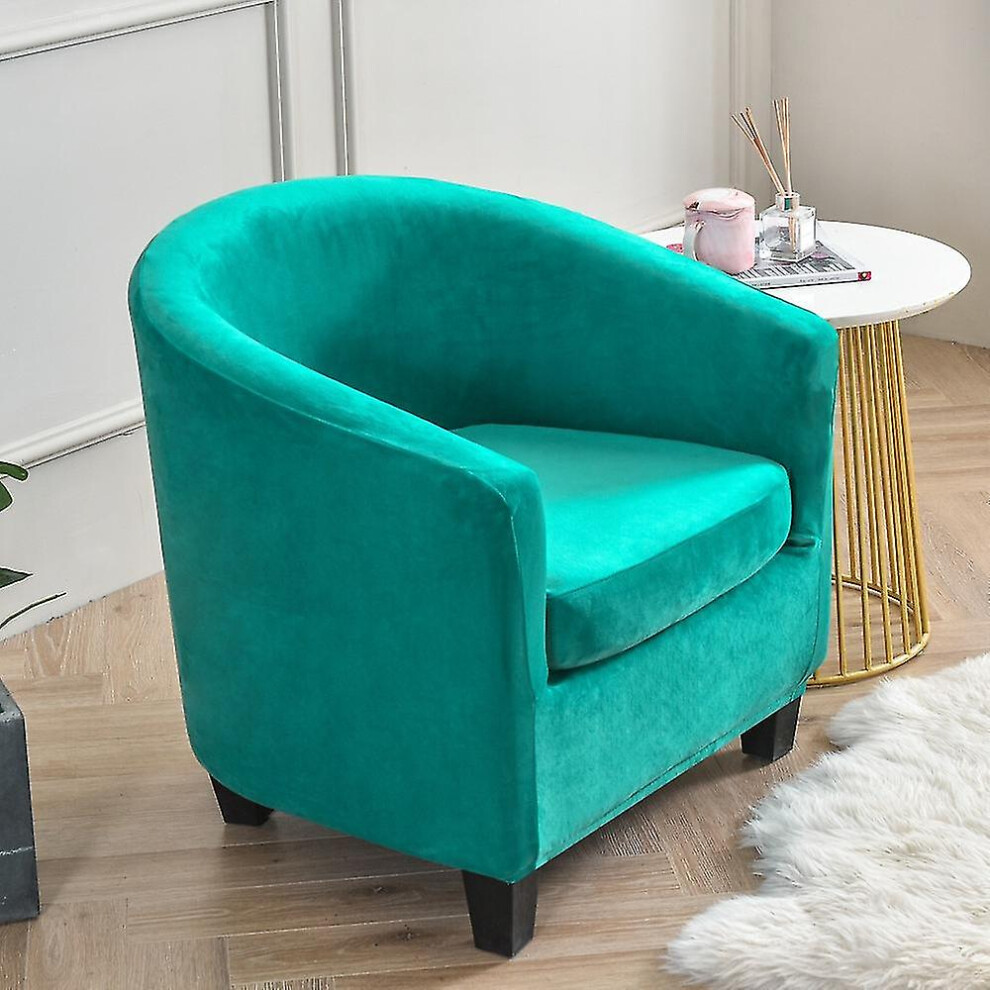 (Peacock ) Armchair Chair Sofa Cover Living Room Chair Seat Slipcover Blue
