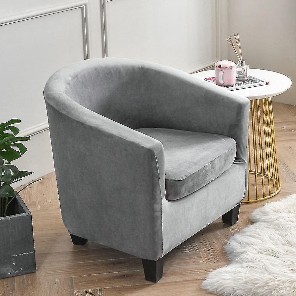 (Gray) Armchair Chair Sofa Cover Living Room Chair Seat Slipcover Gray