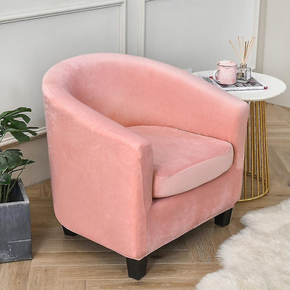 (Pink) Armchair Chair Sofa Cover Living Room Chair Seat Slipcover Pink