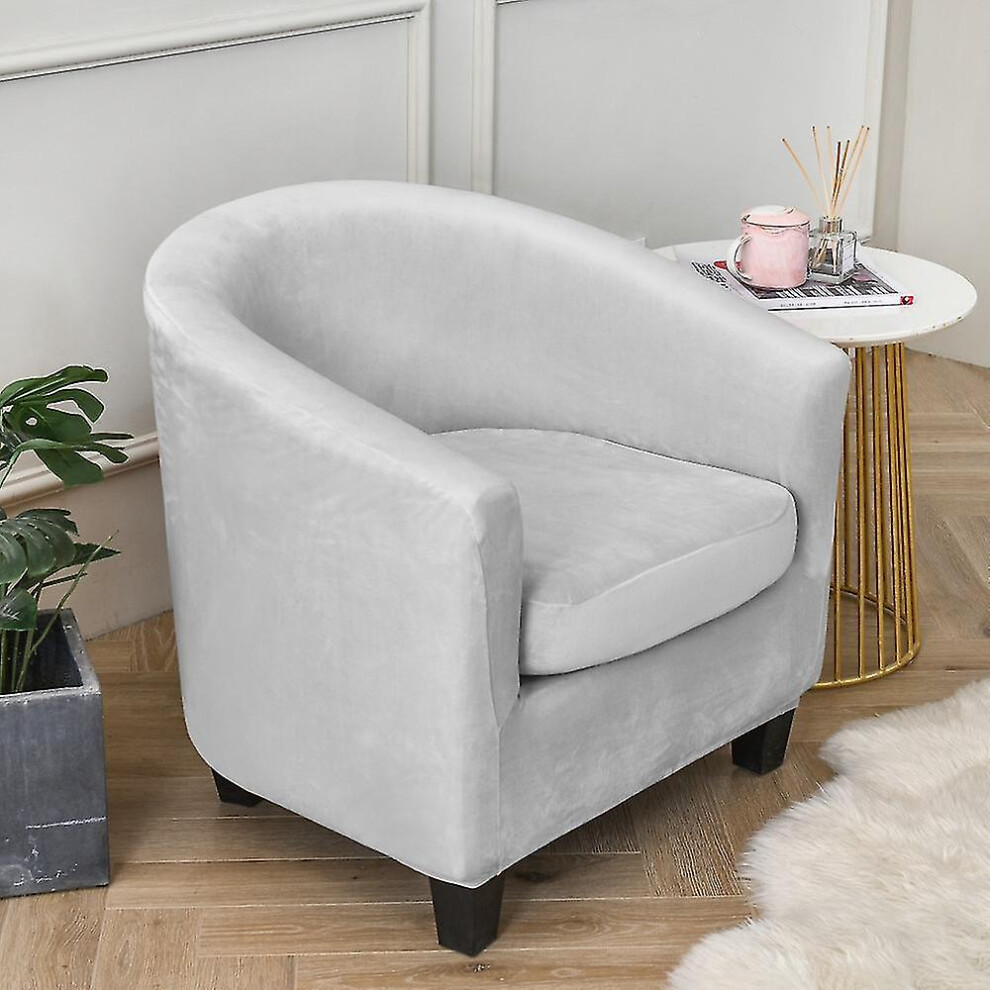 (Light Gray) Armchair Chair Sofa Cover Living Room Chair Seat Slipcover