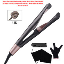 (UK) Curler Hair Straightener 2 In 1 Spiral Wave Curling Iron Hair Straighteners