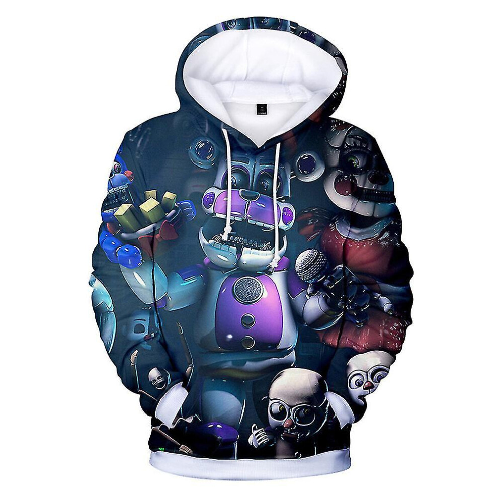 (A, 6-7 Years) 5-10 Years Kids Boys Girls Five Nights At Freddy's Casual Hoodies Fnaf Hooded Pullover Sweatshirt Tops Gifts
