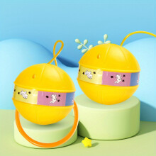 (2 luminous jumping balls [yellow   yellow]) 1pc Ankle Skip Ball | Ankle Jumping Ring Ball | Kids Lit Flashing Ankle Jump Ball
