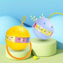 (2 luminous jumping balls [blue   yellow]) 1pc Ankle Skip Ball | Ankle Jumping Ring Ball | Kids Lit Flashing Ankle Jump Ball