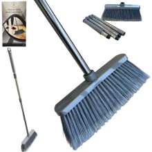 REQUISITE NEEDS Indoor Broom Soft Bristle Sweeping Brush Perfect Kitchen Broom for Laminate, Vinyl, Wooden Floor, living room or bathroom